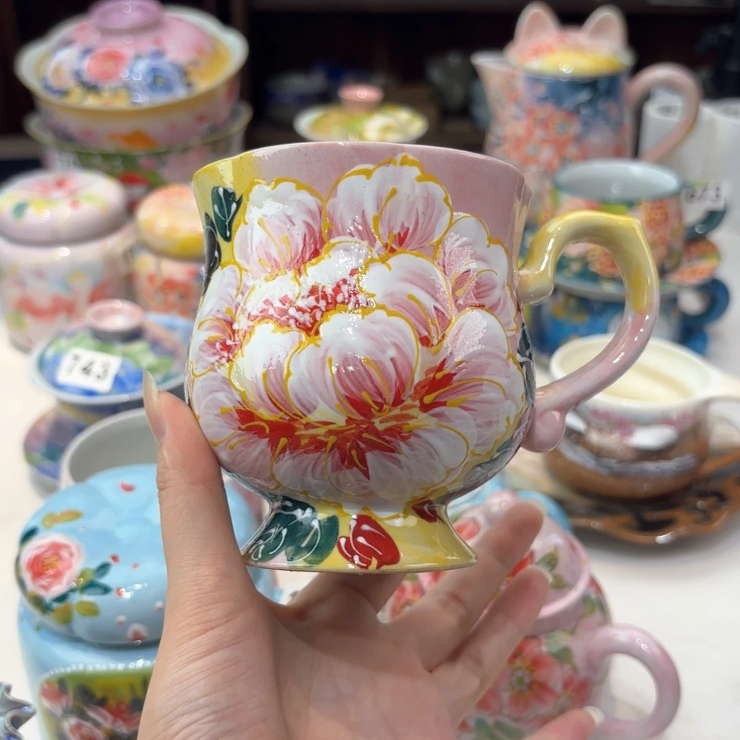 景德镇手绘高温釉下彩陶瓷茶具
