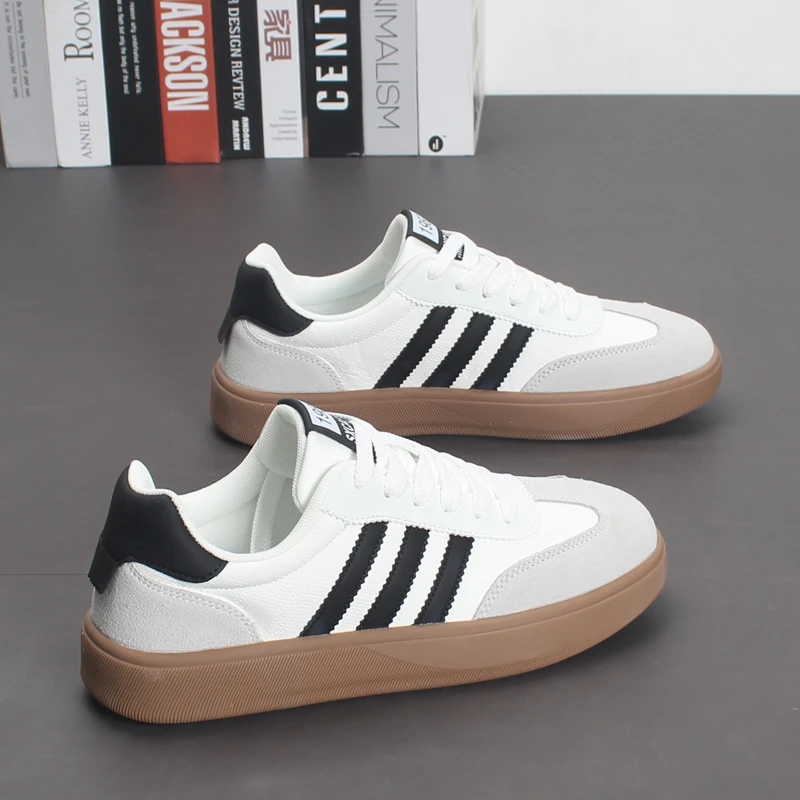 港风低帮复古德训鞋2025秋季新款潮流软底男士平底百搭休闲板鞋