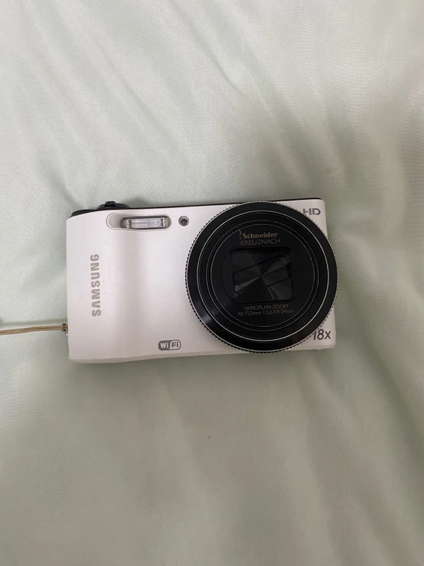 9新 Samsung/三星 wb150奶白色1400w像素ccd数码相机