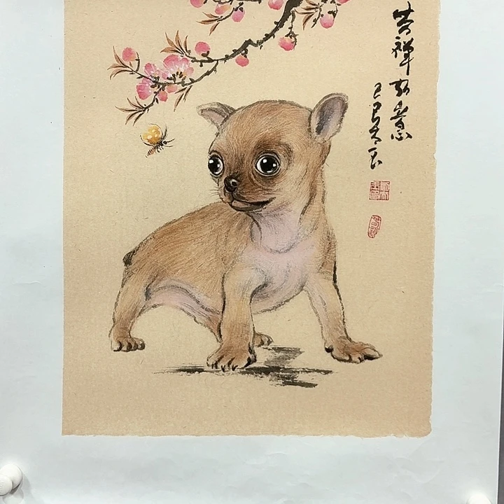 国画亲笔手绘放心去藏
