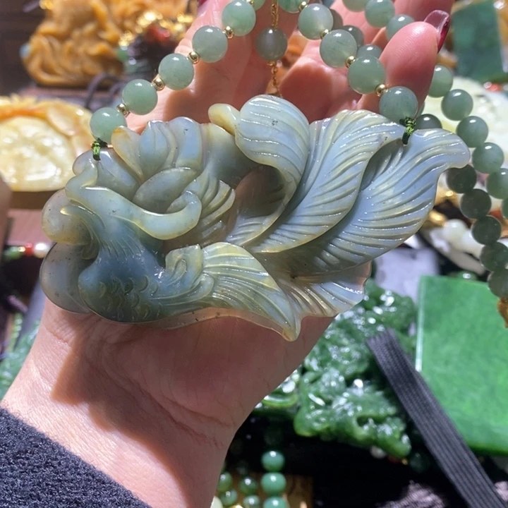 岫玉毛衣链未镶嵌