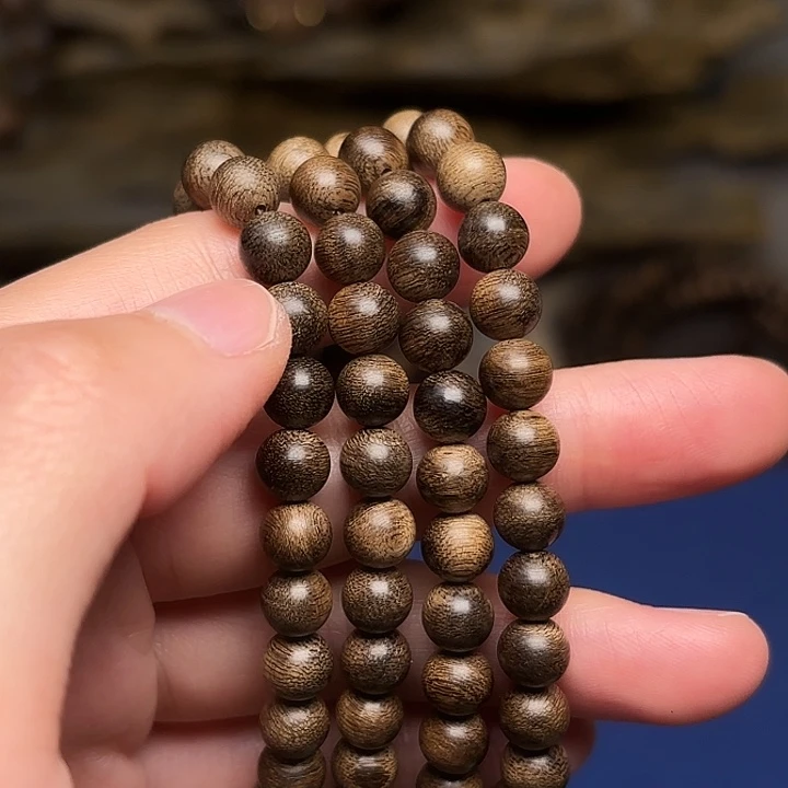 沉香手串越南芽庄白棋楠限量款0.6×108