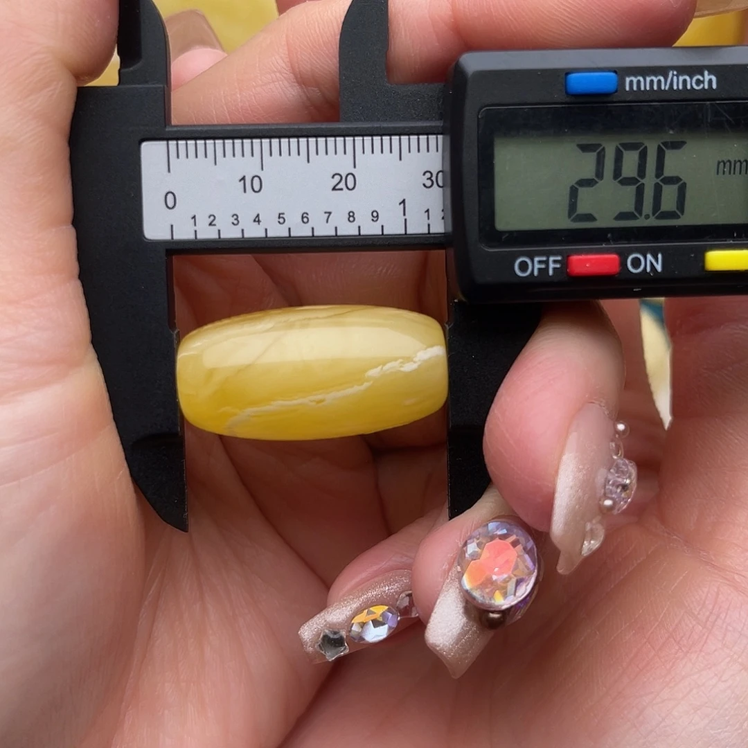 琥珀未镶嵌裸石蜜蜡桶珠鸽