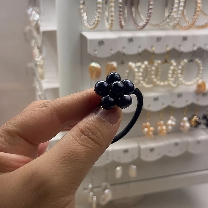 淡水珍珠发饰未镶嵌