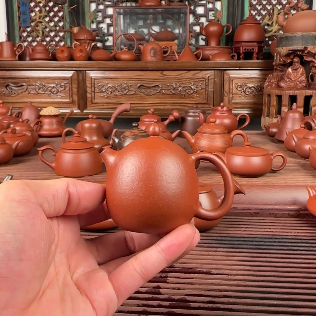 茶壶朱泥潮州手拉壶