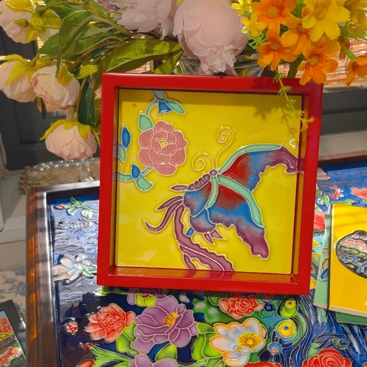 盖子款瓷板画艺术作品