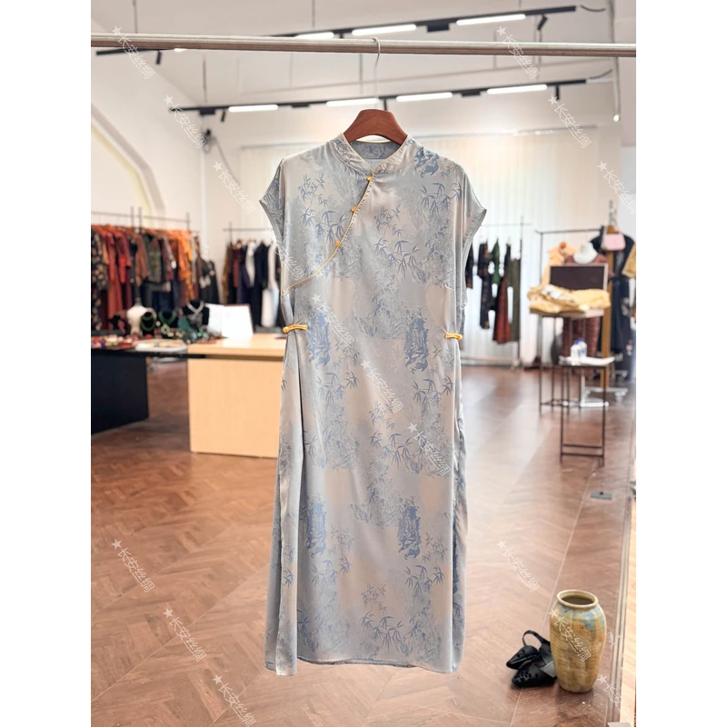 【长安】新中式改良旗袍 2025春季新款气质优雅短袖连衣裙FY5042305