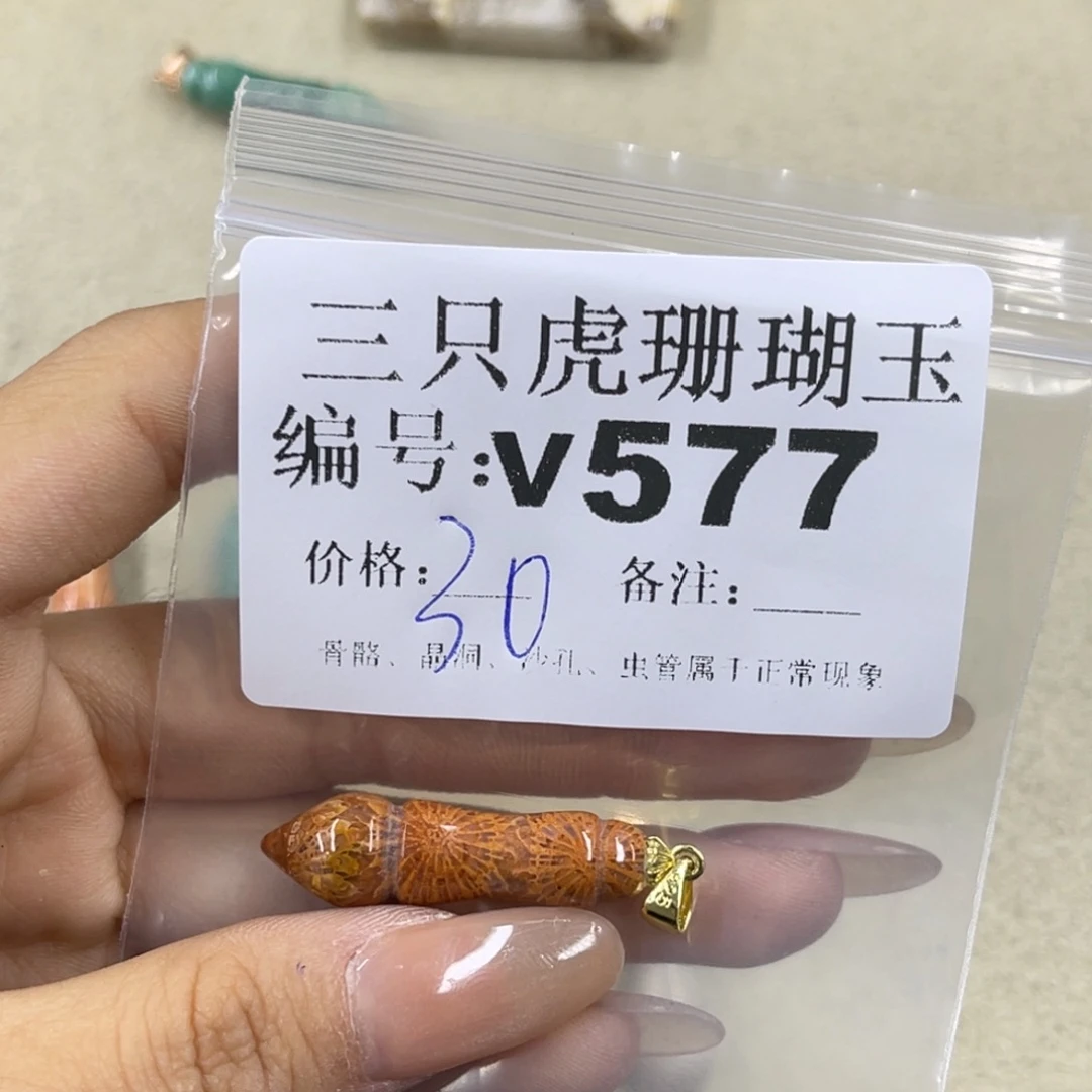 夏****硅化珊瑚（珊瑚玉）未镶嵌h