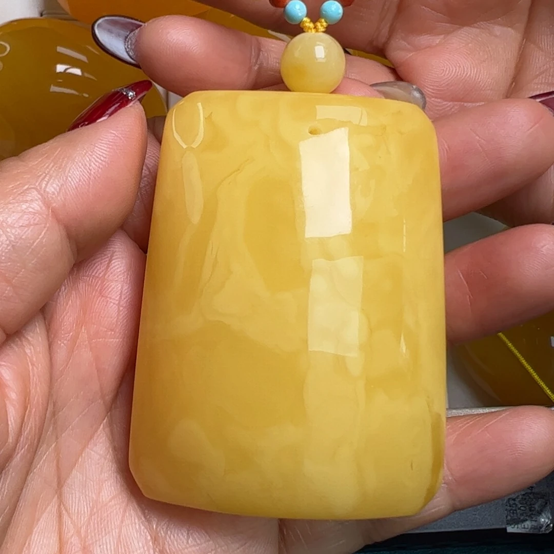 蜜蜡毛衣链未镶嵌