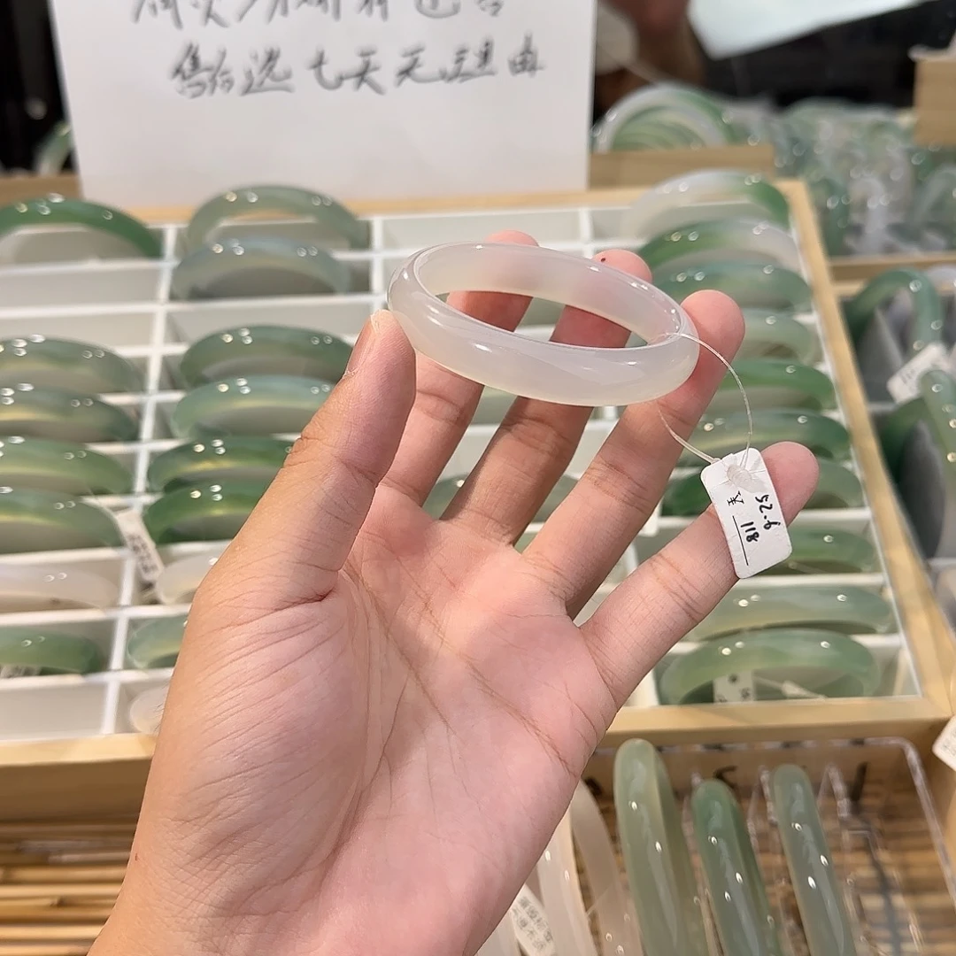手镯玛瑙/玉髓未镶嵌圈口52.6
