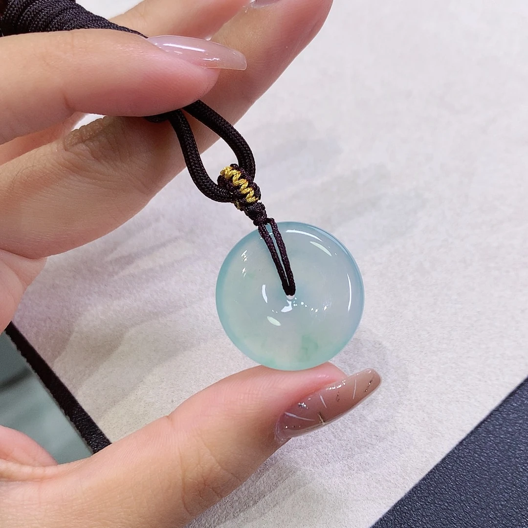 翡翠未镶嵌吊坠(不含链)23.2-5.3