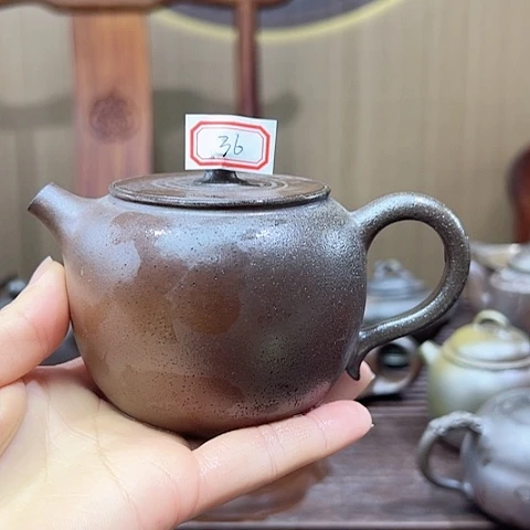 戬谷龙窑坭兴陶柴烧茶壶36