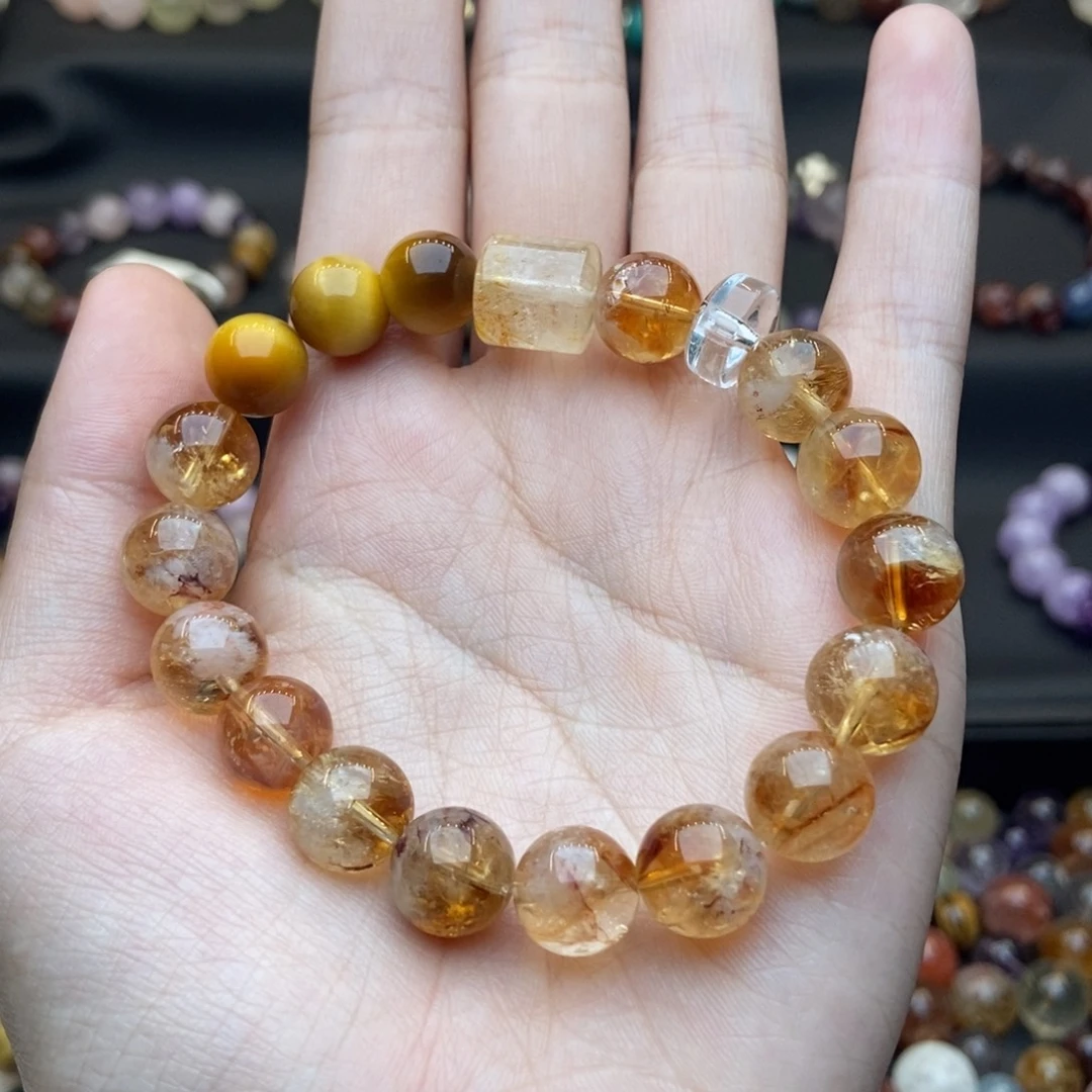 合金手链水晶黄塔晶
