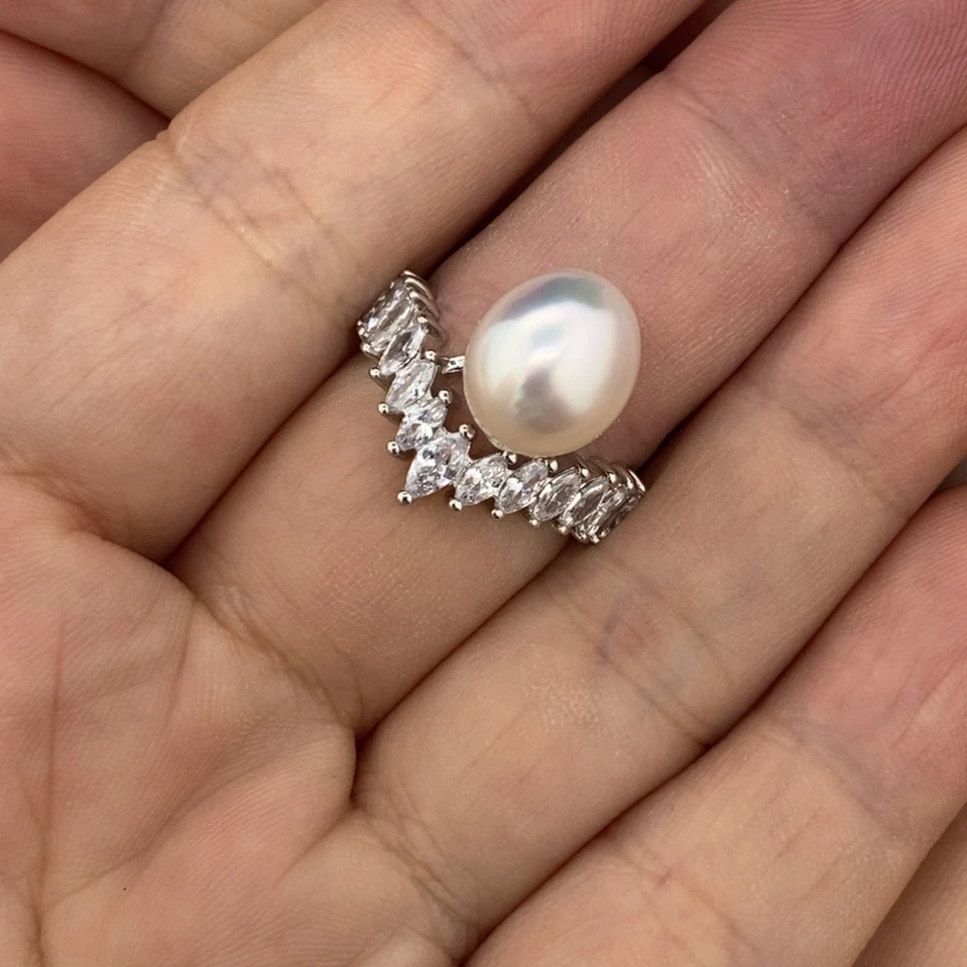 定制海水珍珠未镶嵌裸珠澳白珍珠 宝石光9.3