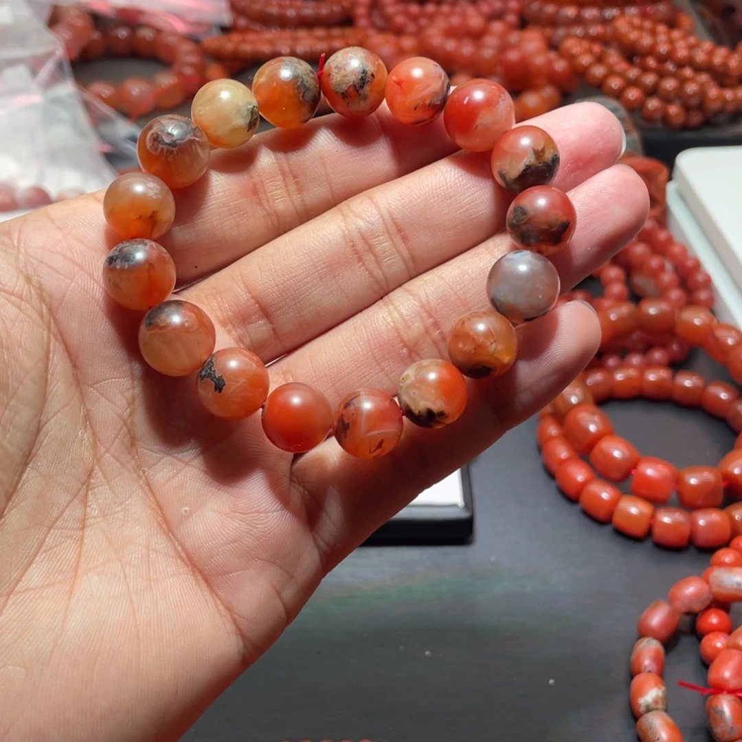 南红玛瑙手链未镶嵌