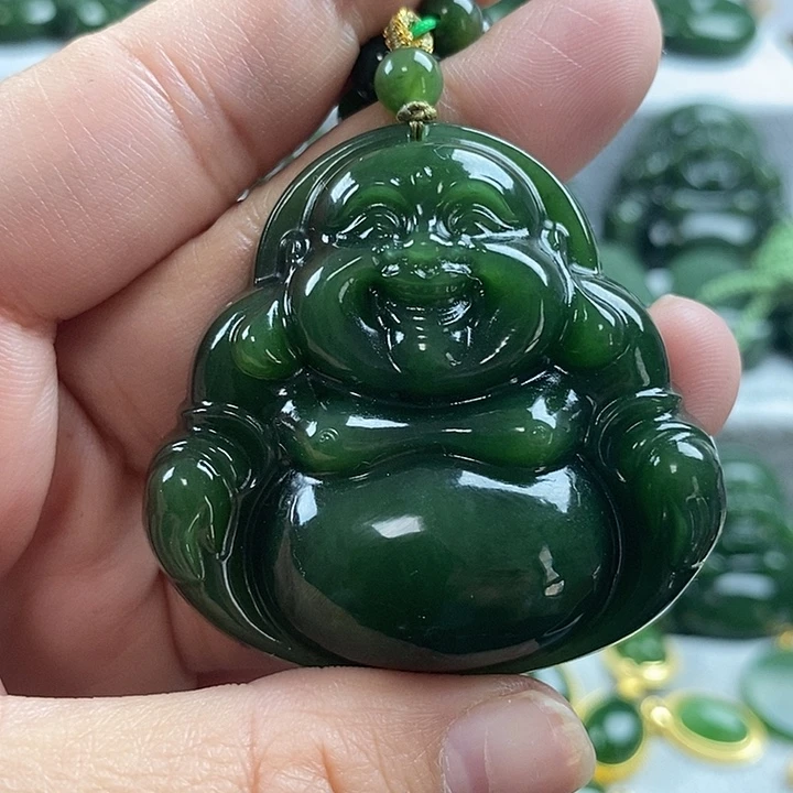 和田玉（碧玉）未镶嵌项链46