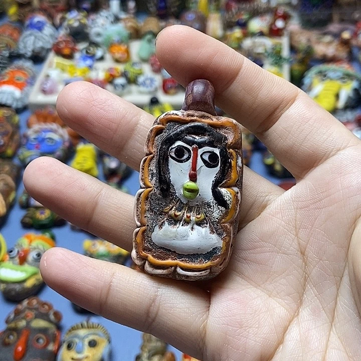 琉璃颈饰怪诞美人牌015