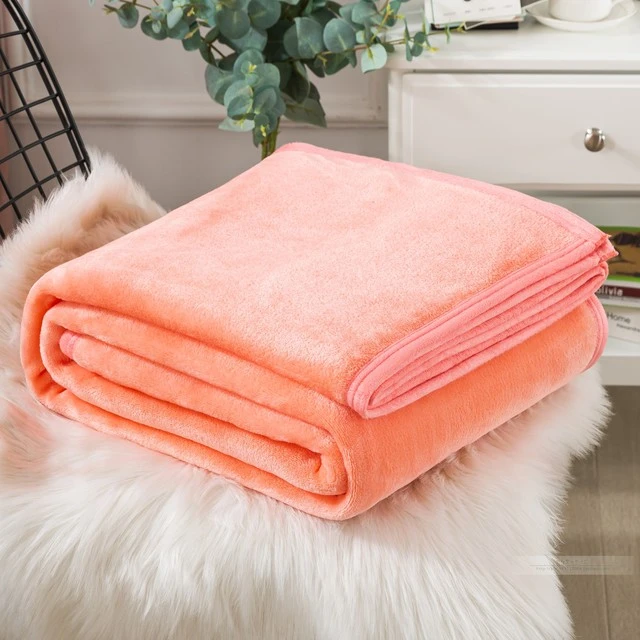 毛毯铺床法莱绒毯子春秋沙发盖毯大学生宿舍保暖盖腿毯色空调毯