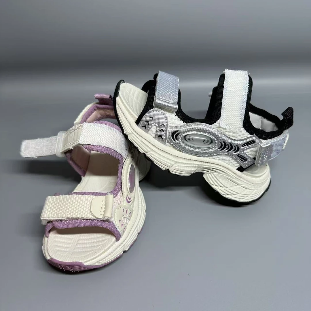 9025儿童夏季魔术贴开口沙滩凉鞋韩版男女童休闲运动中性凉鞋26-3