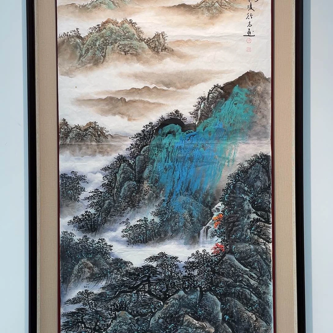 国画凌行志手绘作品