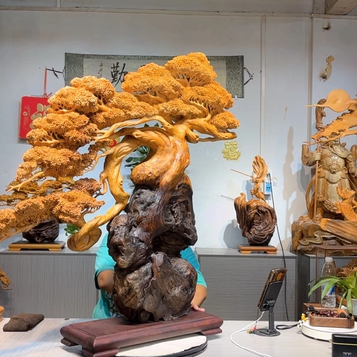 戈***红香榧木崖栢迎客松精品
