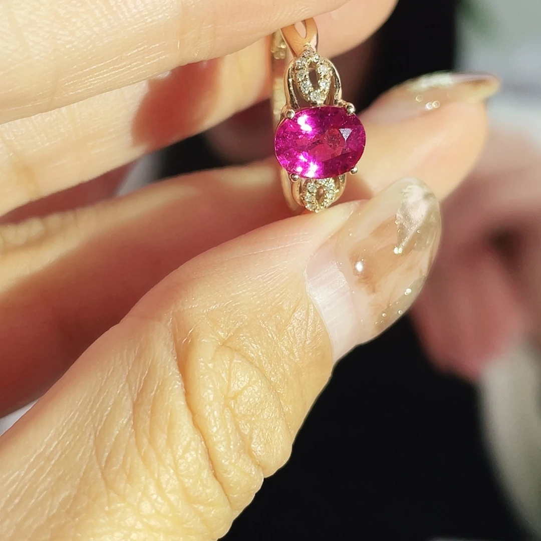 戒指碧玺18K金镶嵌