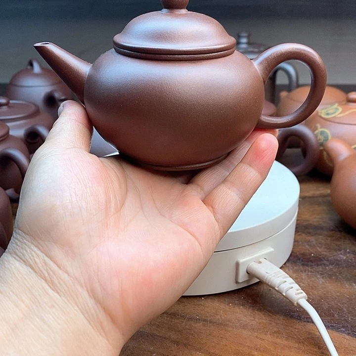 茶壶紫砂单元矿老紫泥水平175cc
