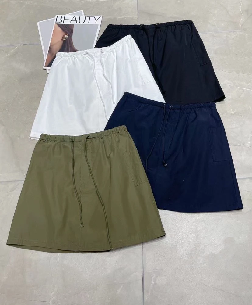 夏季新款工装风百搭显瘦短裙H525