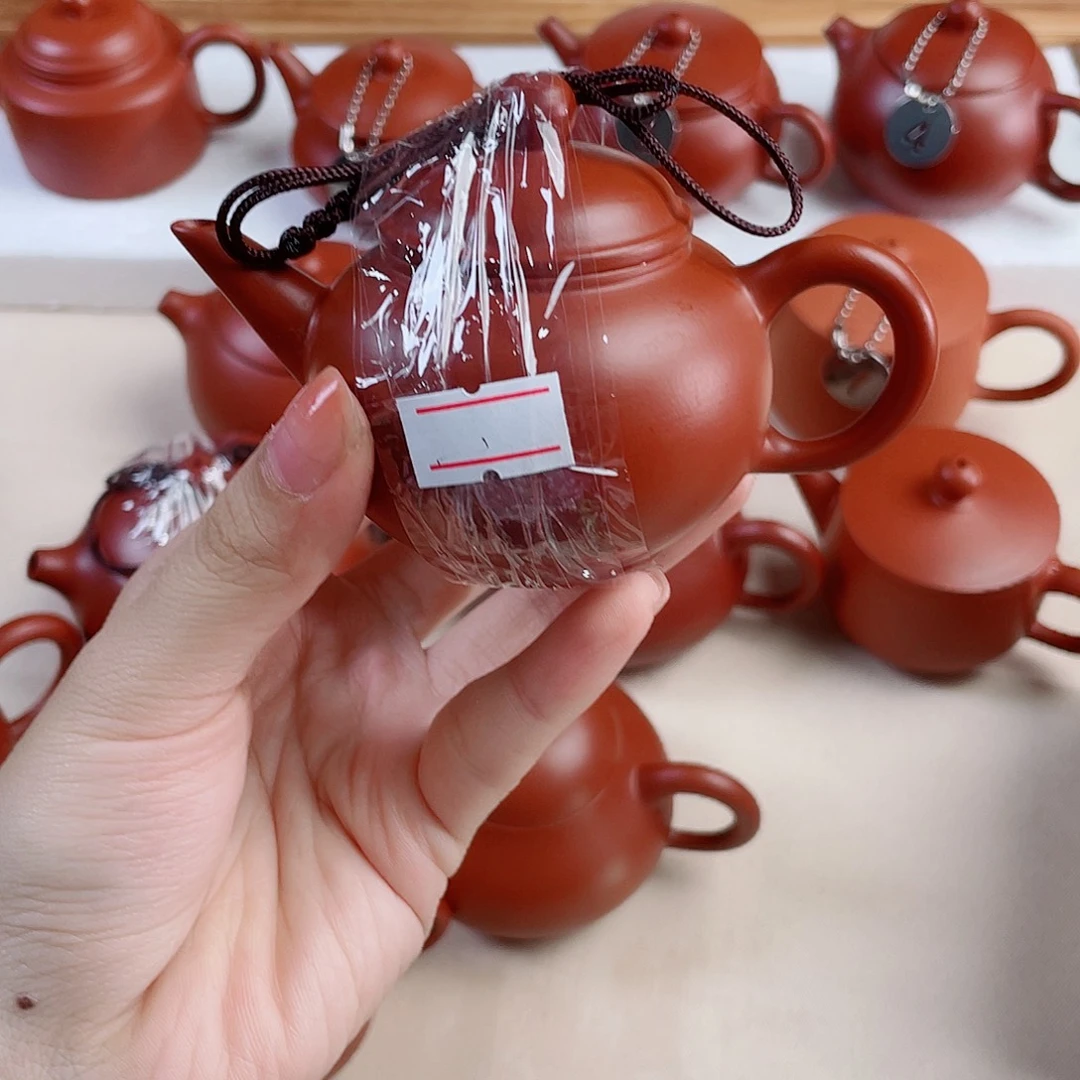 4***班潮州朱泥壶手拉壶小水平90毫升
