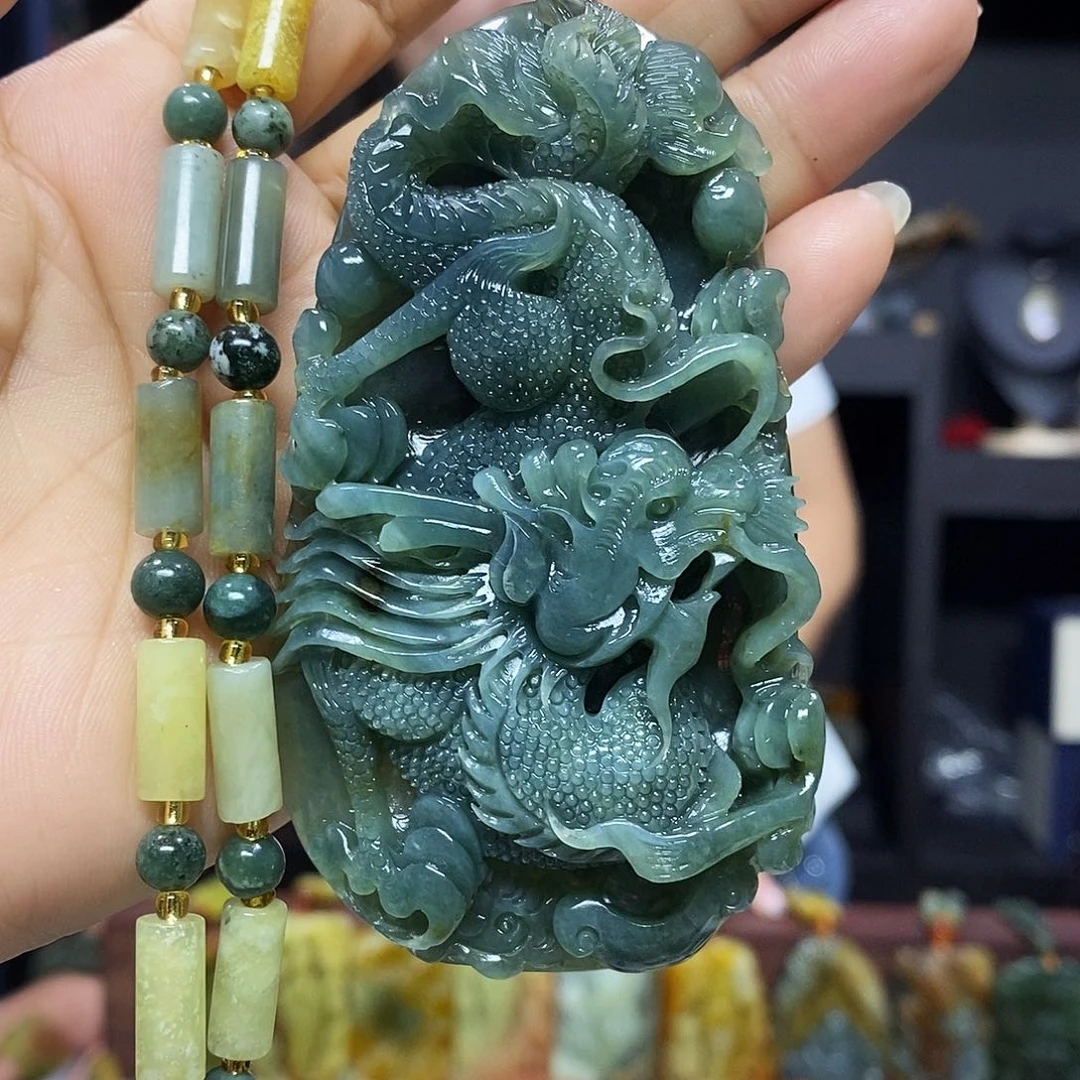 未镶嵌岫玉挂件吊坠