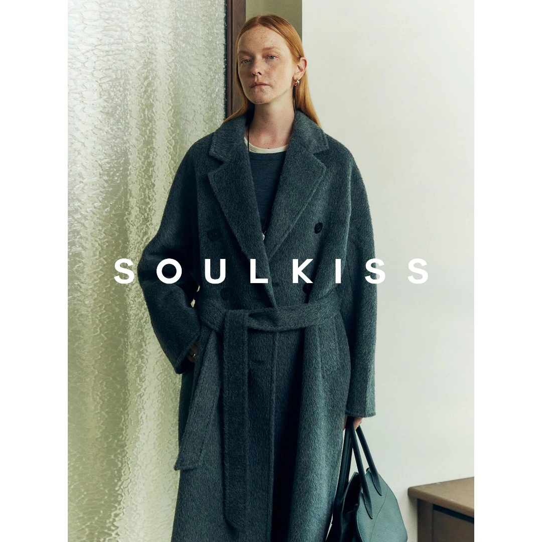 SOULKISS传世臻品 INCA进口羊驼毛之巅经典苏力101801大衣
