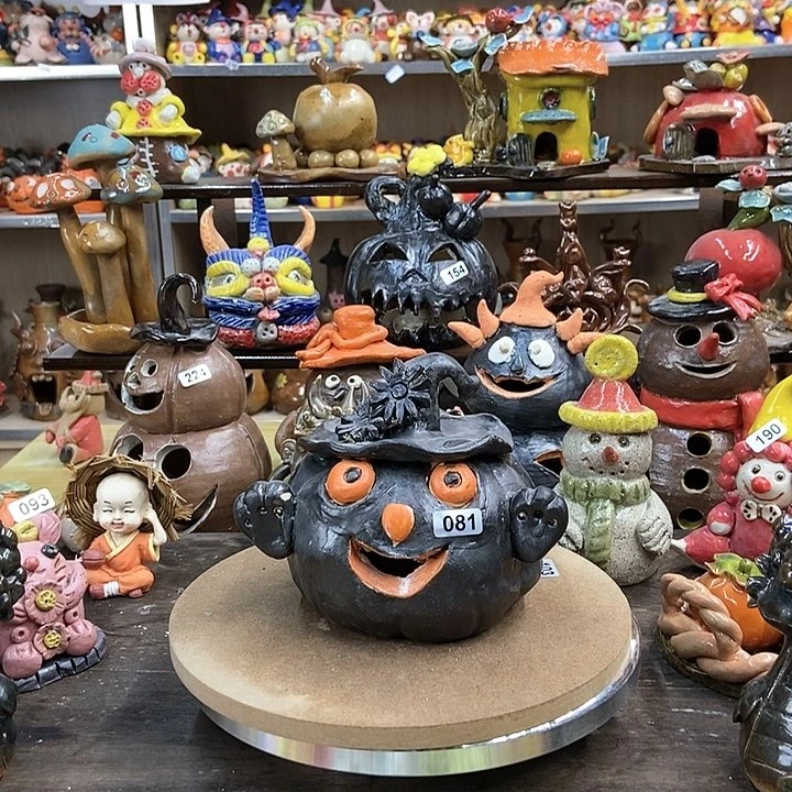 摆件O直播间手工陶瓷摆件081