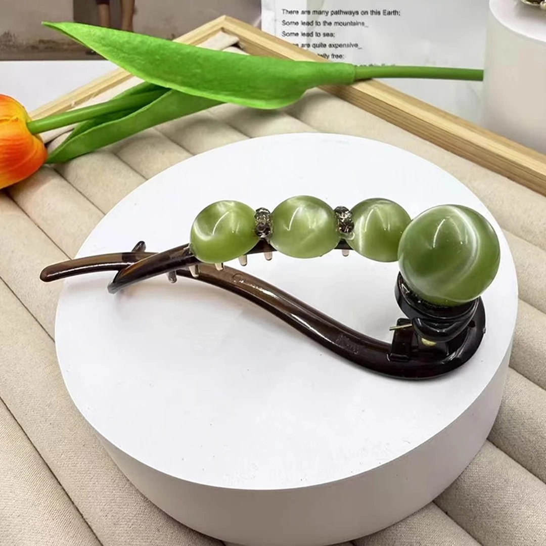 鲨鱼夹夏天简单发夹盘发一字带齿扭扭夹女2025新款随手抓夹