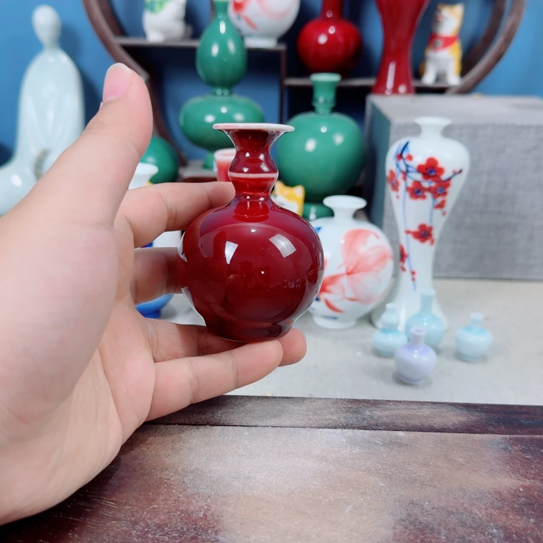 陶瓷手工小花器摆件