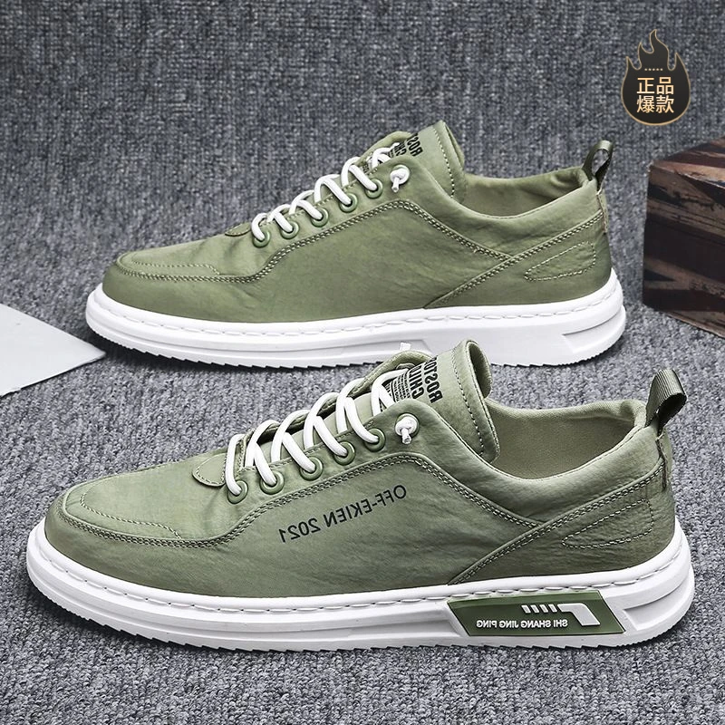 断码帆布鞋男鞋冬季透气冰丝防臭布鞋新款潮流百搭男士一脚蹬低帮