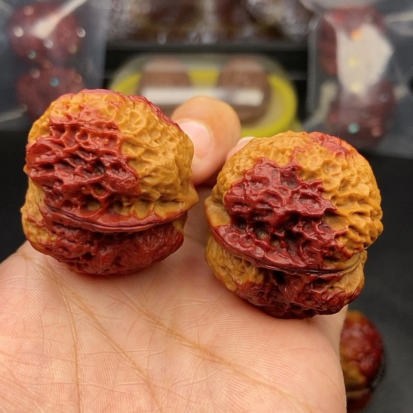 【闪购商品】把件文玩核桃37尺火麒麟金蟾