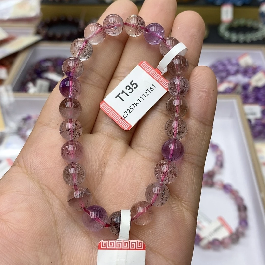 未镶嵌手链水晶T135超七8mm