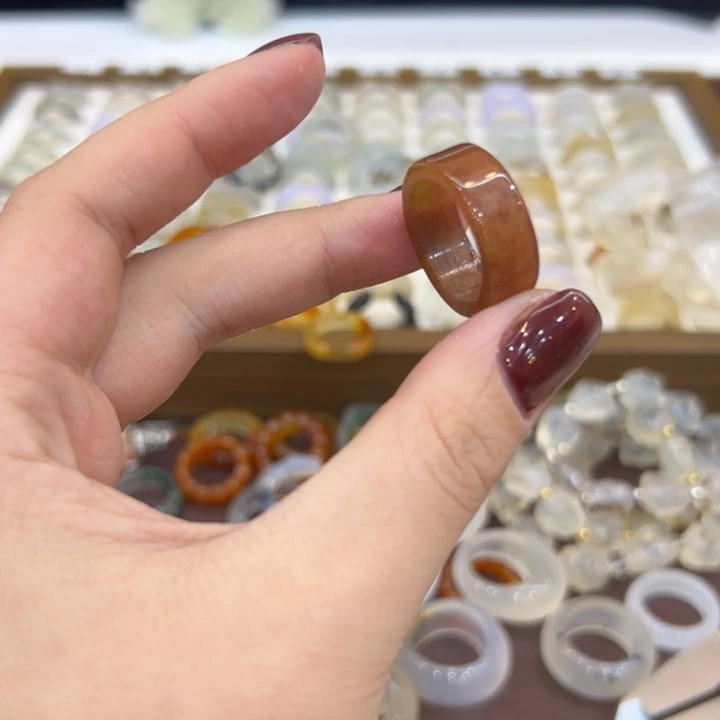 玛瑙/玉髓合金戒指122港18