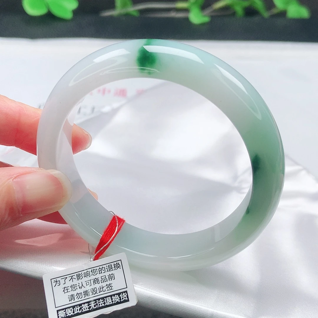 未镶嵌手镯翡翠55圈