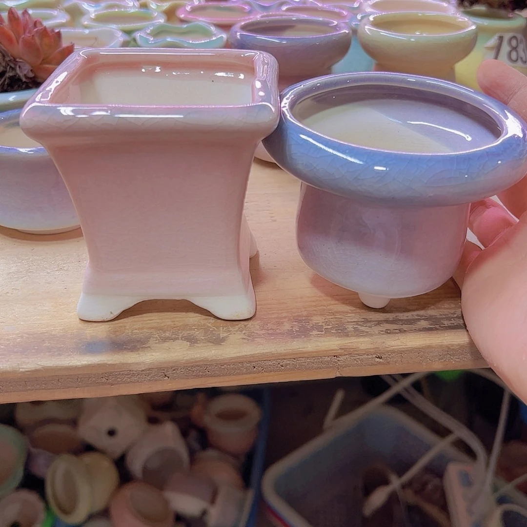 陶瓷花盆当场满12包邮