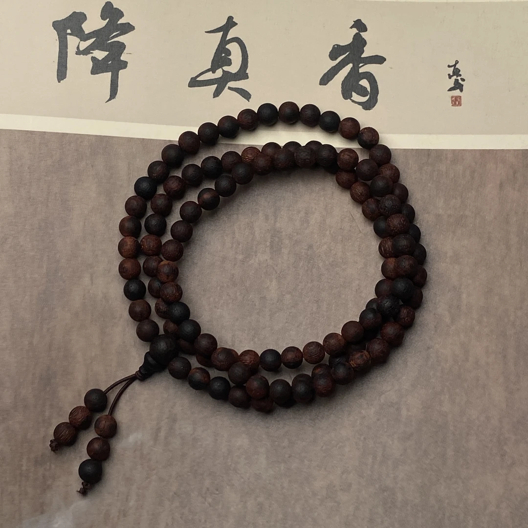 缅甸降真香6mm108颗手串