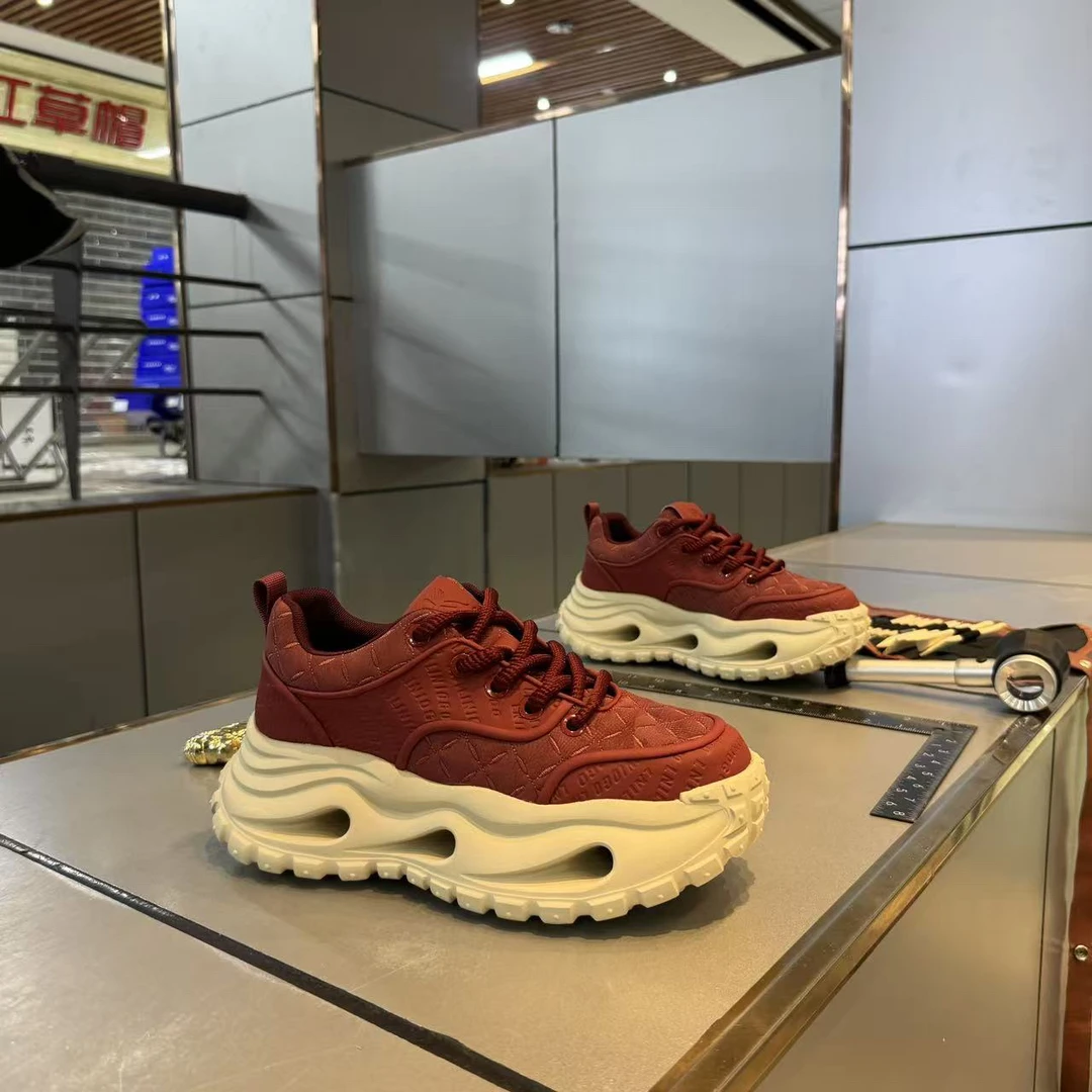 保暖增高拼色休闲休闲风男鞋时尚厚底鞋子时尚休闲鞋