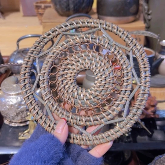 藤中古工艺品摆件