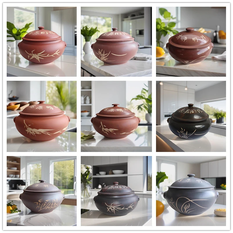 云南建水紫陶汽锅鸡专用气锅家用煲汤蒸汽锅饭店汽锅鸡锅高原明珠