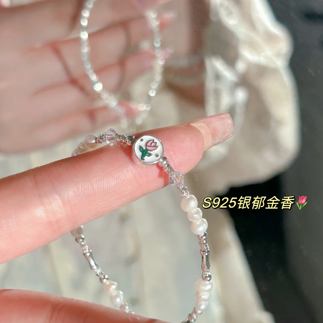 925银手链 S925银郁金香手链一条