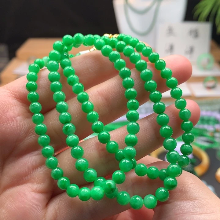 翡翠未镶嵌颈饰天然缅甸A货翡翠
