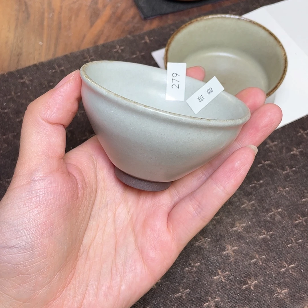 茶盏279 福临号建盏柴烧薄胎微瑕