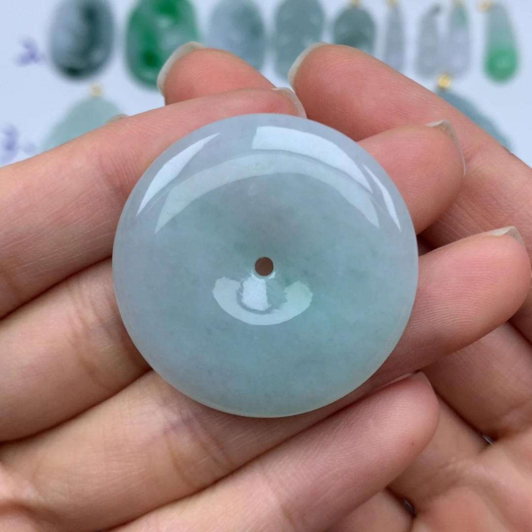 翡翠未镶嵌颈饰天然