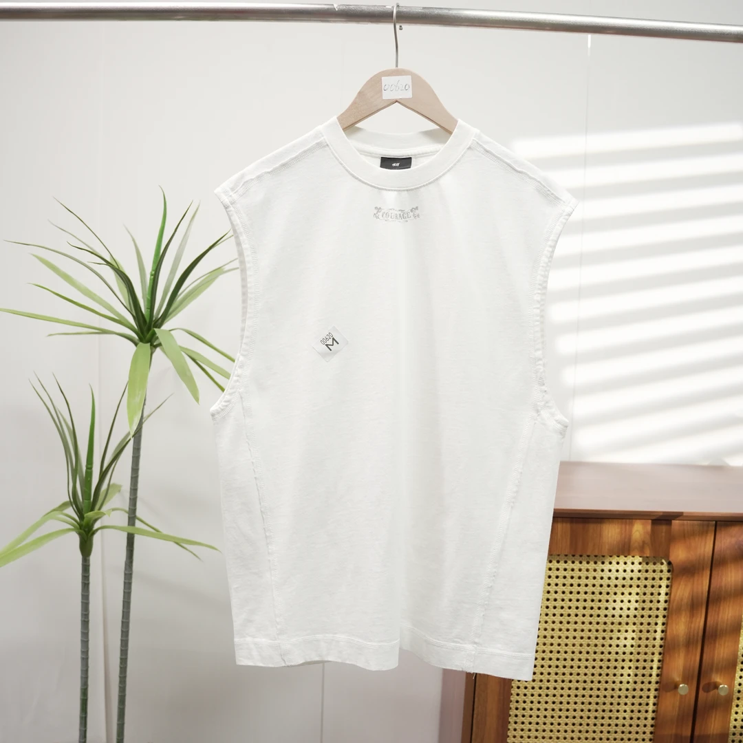 【H】潮牌男女时尚百搭休闲潮流无袖T恤 00620-B4-11