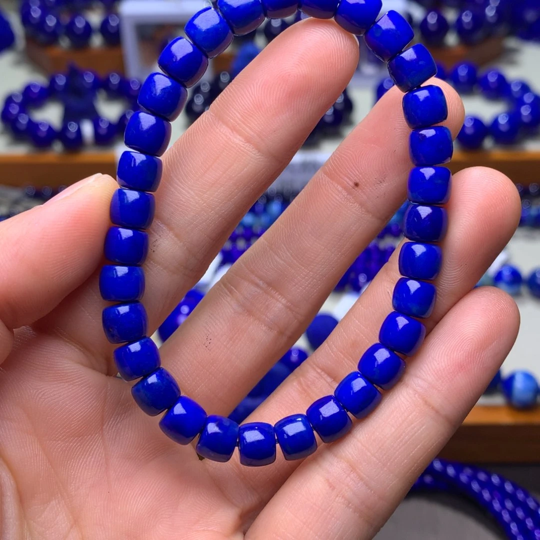 青金石手串未镶嵌?***大7mm